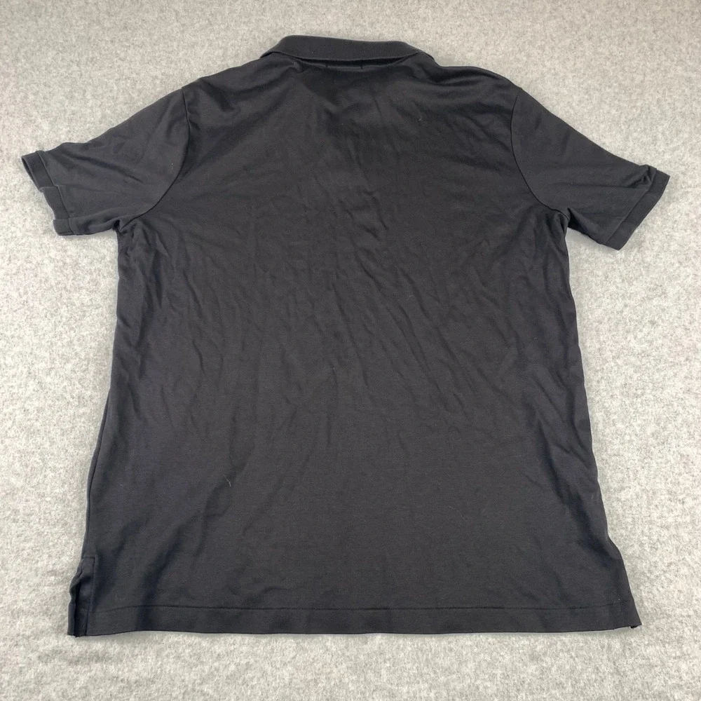 Polo Ralph Lauren Polo Shirt Mens Large Black Classic Fit Short Sleeve Pony Logo